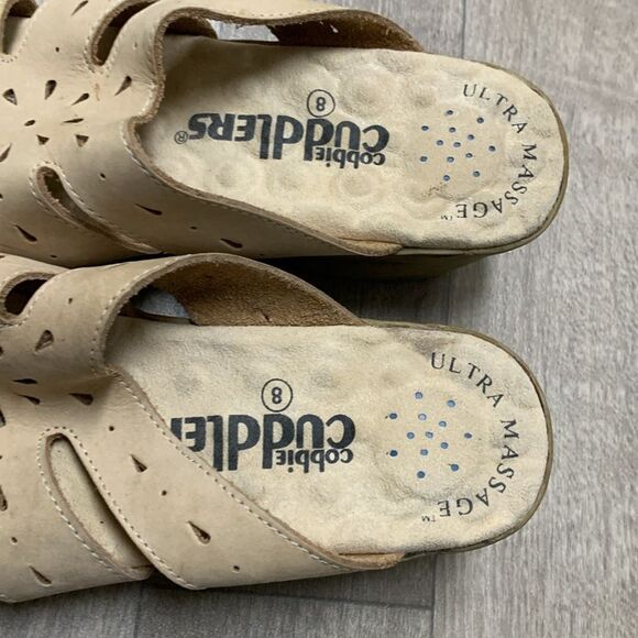 Womens Connie Cuddlers Ultra Massage Footbed Heeled Clog Sandals - Picture 8 of 8